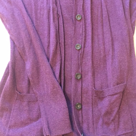 Purple long cardigan - Picture 2 of 2